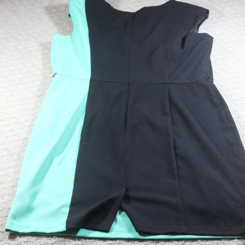 Ab Studio Size 14 Abstract Mod Black And Green Mi… - image 3